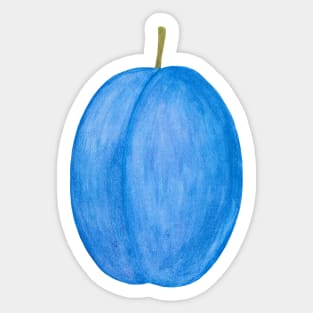 Plum ~ Watercolor Fruit Painting Sticker